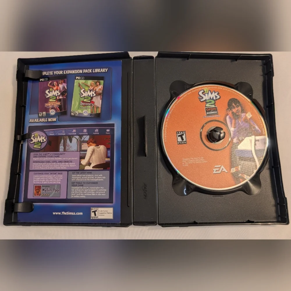 The Sims 2: Open for Business Expansion Pack PC CD-ROM 2006 EA Teen